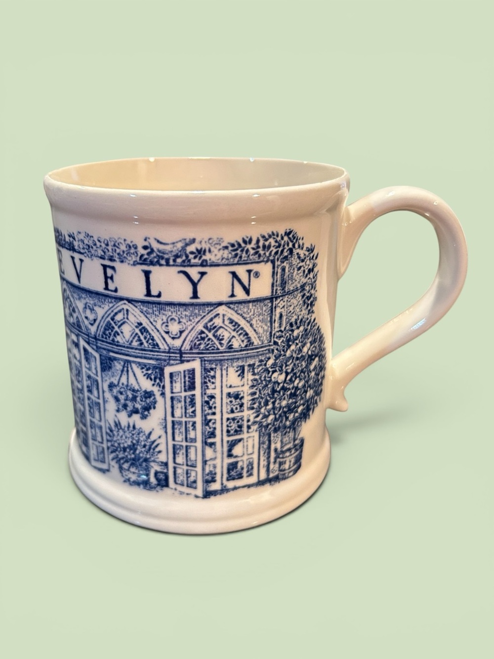 Crabtree & Evelyn 1998 Blue/White Annual Collectible Mug - Pre-Owned No Box